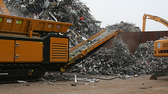 Förderband för Recyling